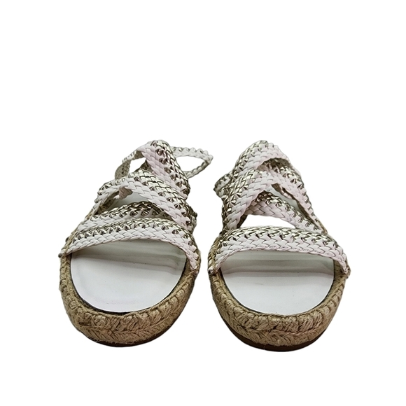 Donald J. Pliner Women's White Rhonda Flat Sandals - 8 - Picture 3 of 8